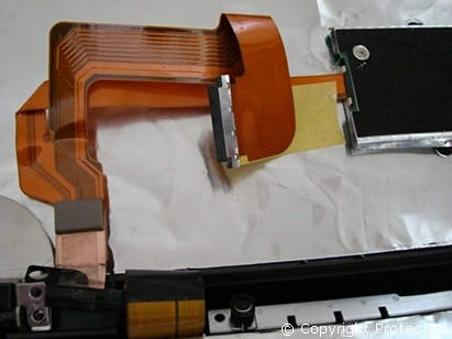 Reseating a dislodged ribbon cable.